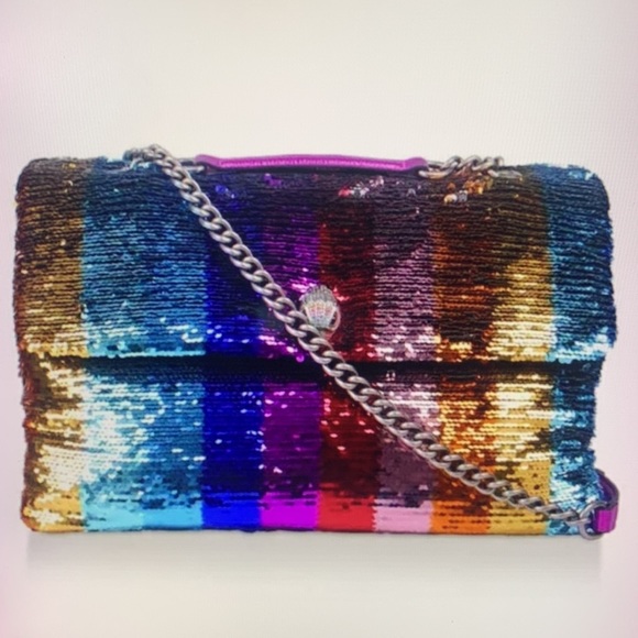 - Kurt Geiger London Kensington XXL Sequins Quilted Crossbody Bag - Picture 5 of 13
